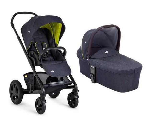 Carucior multifunctional 2 in 1 Joie Chrome Deluxe Denim Zest